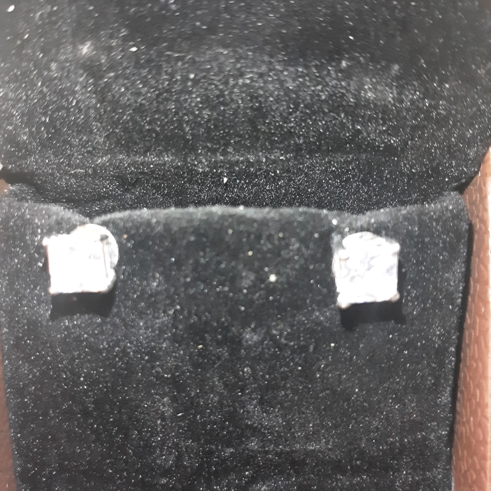 2ct real lab diamonds 14kt solid white gold earing